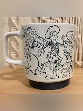 Disney Toy story  Pixar Ceramic Mug with Black Line-Art Accents